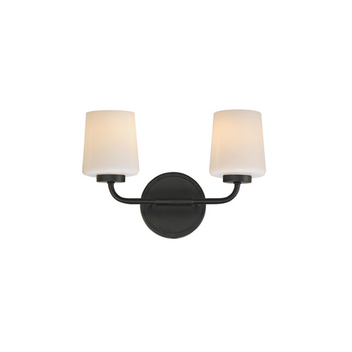 Durham Two Light Wall Sconce in Black (16|12692WTBK)