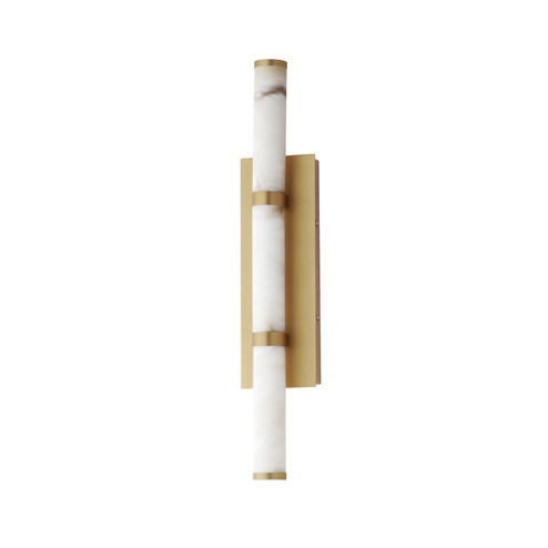 Aragon LED Bath Vanity in White Alabaster / Gold (86|E11203-WAGLD)