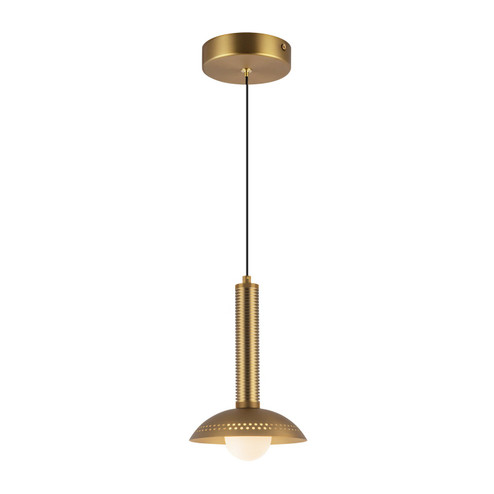 Arden LED Pendant in Brushed Gold/Opal Glass (452|PD616109BGOP-UNV)