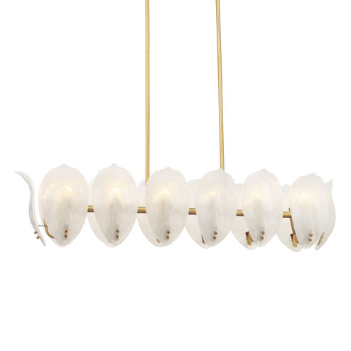 Orchid 14 Light Island Pendant in Legacy Brass (29|N2217-732)