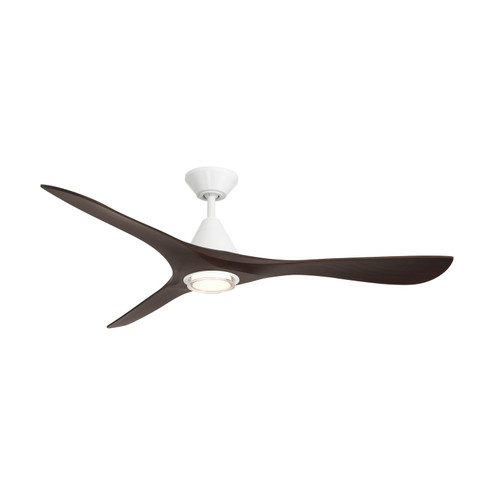 Carve 60''Ceiling Fan in Matte White/Dark Walnut (441|FR-D2504-60L-MW/DW)