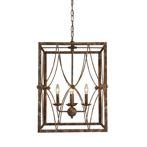 Cira Four Light Chandelier in Washed Rustic (374|H7214-4)