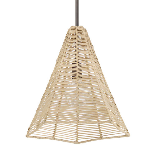 Comet One Light Pendant in Matte Bronze (47|48090)
