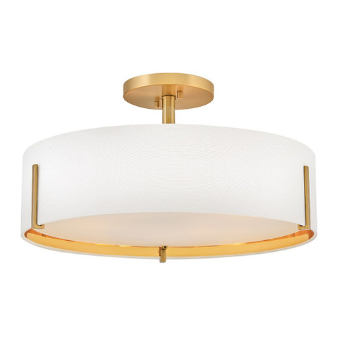 Halle LED Semi-Flush Mount in Lacquered Brass (13|47573LCB) Halle LED Semi-Flush Mount in Lacquered Brass (13|47573LCB)