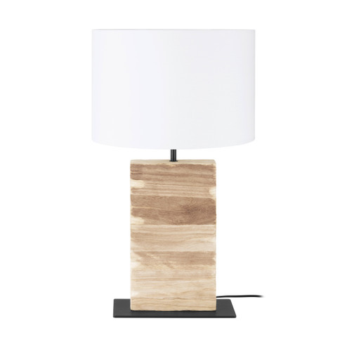 Contessore One Light Table Lamp in Black / Wood (217|39917A)