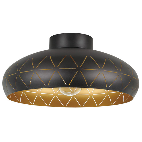 Ramon 1 One Light Ceiling Mount in Black & Gold (217|205145A)