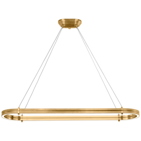 Paxton LED Linear Chandelier in Natural Brass (368|RL 5678NB)