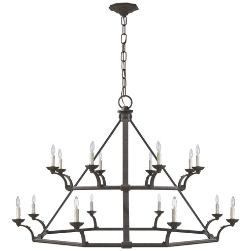 Robertson 16 Light Chandelier in Natural Rusted Iron (368|RL 5542NR)