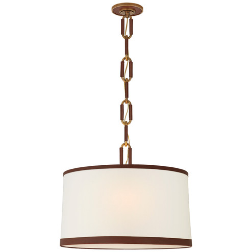 Cody Three Light Pendant in Natural Brass with Saddle Leather (368|RL 5533NB/SDL-L/SDL)