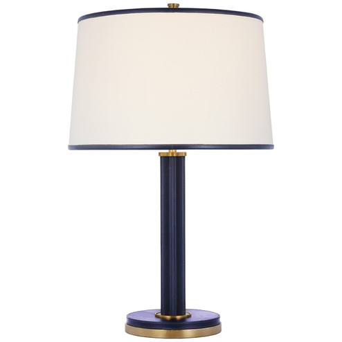 Riley LED Table Lamp in Natural Brass and Navy (368|RL 3493NB/NVY-L)