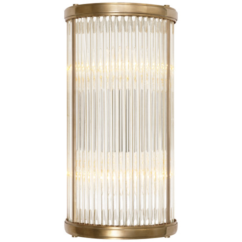 Allen Two Light Wall Sconce in Natural Brass (368|RL 2084NB) Allen Two Light Wall Sconce in Natural Brass (368|RL 2084NB)