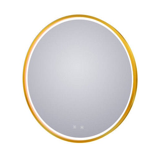 Brilliance LED Lighted Mirror in Brushed Brass (540|BRI-36-BR02)