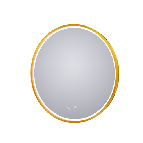Brilliance LED Lighted Mirror in Brushed Brass (540|BRI-30-BR02)