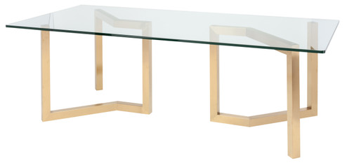 Paula Dining Table in Gold (325|HGSX172)