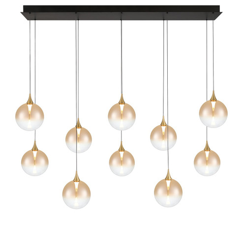 Iissa Ten Light Chandelier in Gold (40|48932-035)