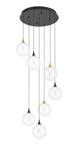 Iissa Seven Light Chandelier in Gold-Black (40|48930-017)