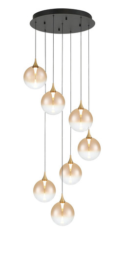 Iissa Seven Light Chandelier in Gold (40|48928-038)