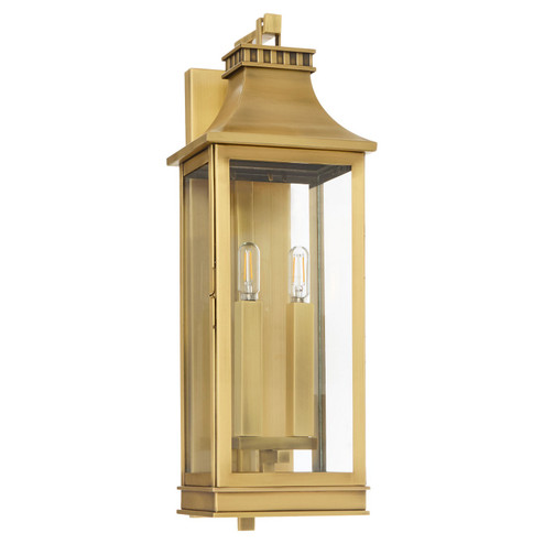 Salem Two Light Outdoor Wall Sconce in Heritage Brass (208|11992)