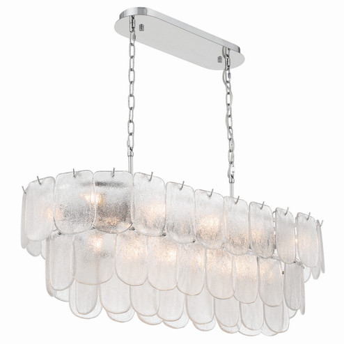 Bianca 12 Light Island Pendant in Polished Nickel, Crystalline (78|AC12054CR)