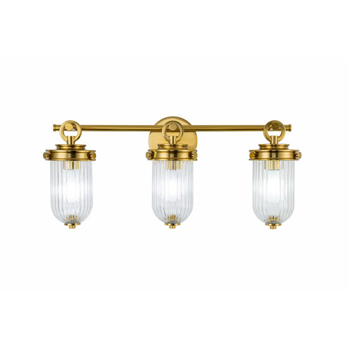 Myla Three Light Bathroom Vanity in Vintage Brass (78|AC12023BR)