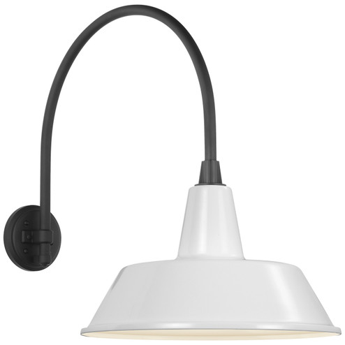 Academy Barn Light LED Barn Light in Matte Black (268|TOB 2815MBK/S2-WHT)