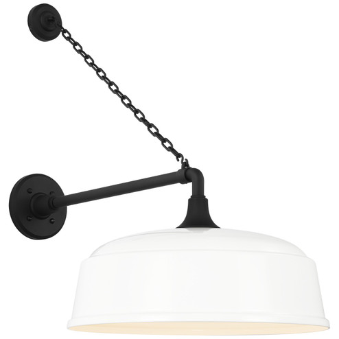 Academy Barn Light LED Barn Light in Matte Black (268|TOB 2813MBK/S7-WHT)