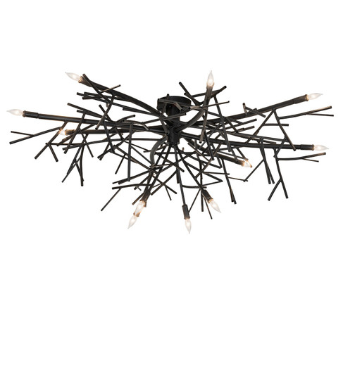 Thicket 12 Light Chandelier in Blackwash (57|283074)