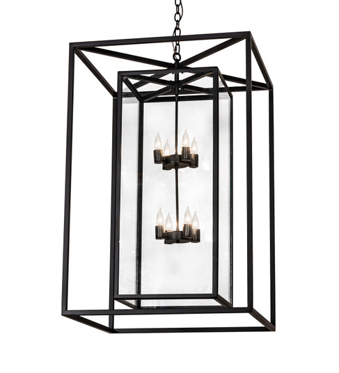 Kitzi Box Eight Light Pendant in Solar Black (57|280309)