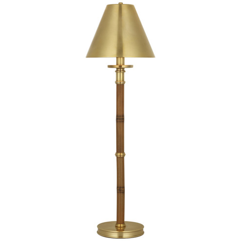 Dalfern LED Desk Lamp in Waxed Bamboo and Natural Brass (368|RL 3681WB/NB-NB-CL)