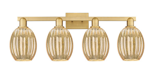 Arcadia Four Light Bath Vanity in Brushed Brass (405|716-4W-BB-G459-6ME)