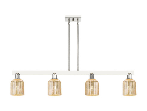 Arcadia Four Light Island Pendant in Polished Nickel (405|716-4I-PN-G559-5ME)