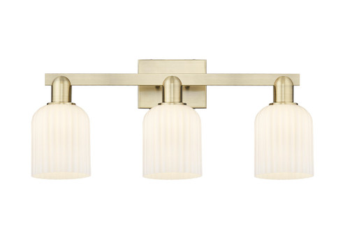 Arcadia Three Light Bath Vanity in Antique Brass (405|716-3W-AB-G559-5GWH)