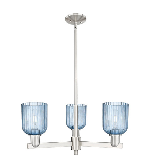 Arcadia Three Light Flush Mount in Satin Nickel (405|716-3CR-SN-G559-5BL)