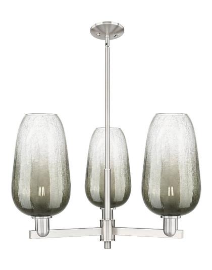 Arcadia Three Light Flush Mount in Satin Nickel (405|716-3CR-SN-G484-7SL)