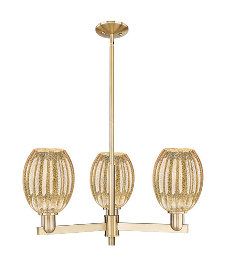 Arcadia Three Light Flush Mount in Champagne Bronze (405|716-3CR-CB-G459-6ME)