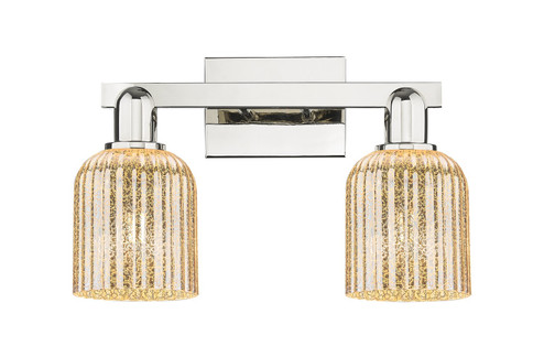 Arcadia Two Light Bath Vanity in Polished Nickel (405|716-2W-PN-G559-5ME)