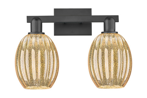 Arcadia Two Light Bath Vanity in Matte Black (405|716-2W-BK-G459-6ME)