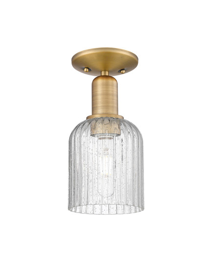 Arcadia One Light Semi-Flush Mount in Brushed Brass (405|716-1C-BB-G559-5SDY)