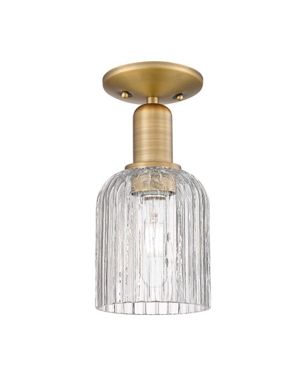 Arcadia One Light Semi-Flush Mount in Brushed Brass (405|716-1C-BB-G559-5CL)