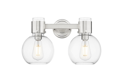 Downtown Urban Two Light Bath Vanity in Satin Nickel (405|464-2W-SN-G464B-7CL)