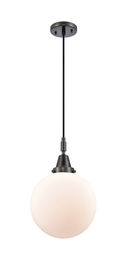 Caden One Light Pendant in Matte Black (405|447-1P-BK-G201-10)