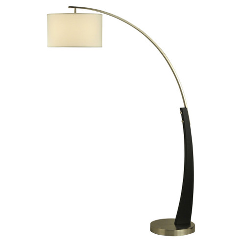 Plimpton Arc Lamp in Dark Brown/Brushed Nickel (199|2110003A)