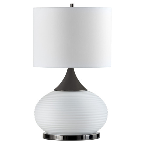 One Light Table Lamp in Black Nickel/Frosted Glass (199|1010597)