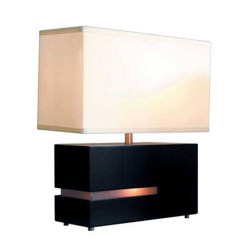 Zen One Light Table Lamp in Dark Brown/Brushed Nickel (199|0284DC)