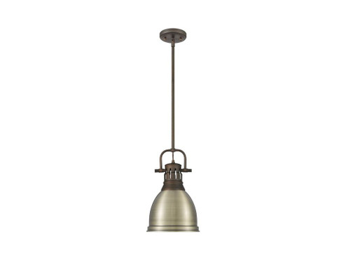 Duncan One Light Pendant in Rubbed Bronze (62|3604-S RBZ-AB)