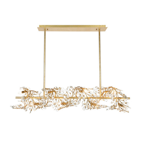 Ludovica Eight Light Chandelier in Sunwashed Goldleaf (374|H25115L-8)