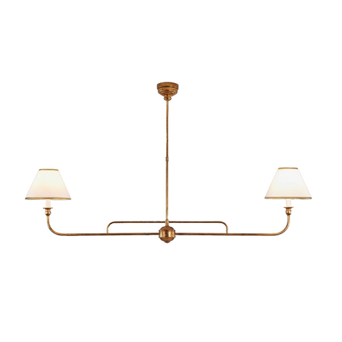 Elise Two Light Chandelier in Antique Gold (374|H25111-2)