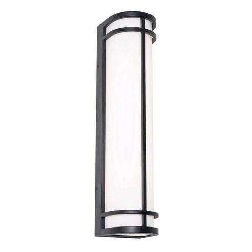 Crain LED Outdoor Wall Sconce in Black (162|CRNW0624LAJUDBK)