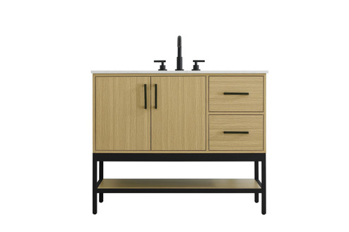 Lennox Bathroom Vanity in Honey Brown (173|VF60742MHB)