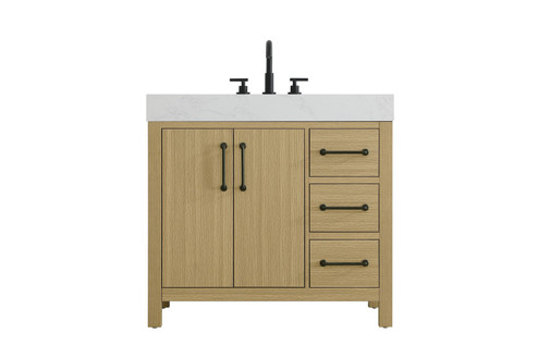 Nathan Bathroom Vanity in Honey Brown (173|VF60636MHB)